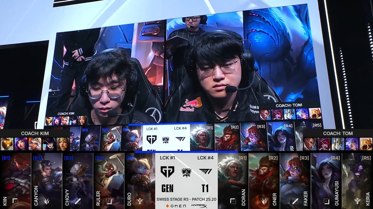 【2025全球總決賽】瑞士輪 第四日 GEN vs T1