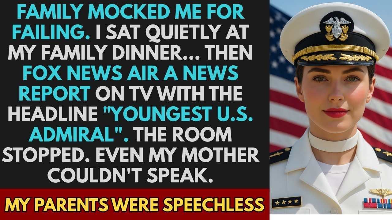 Family Mocked Me for Failing — Then Fox News Called Me the Youngest Admiral in U S  History