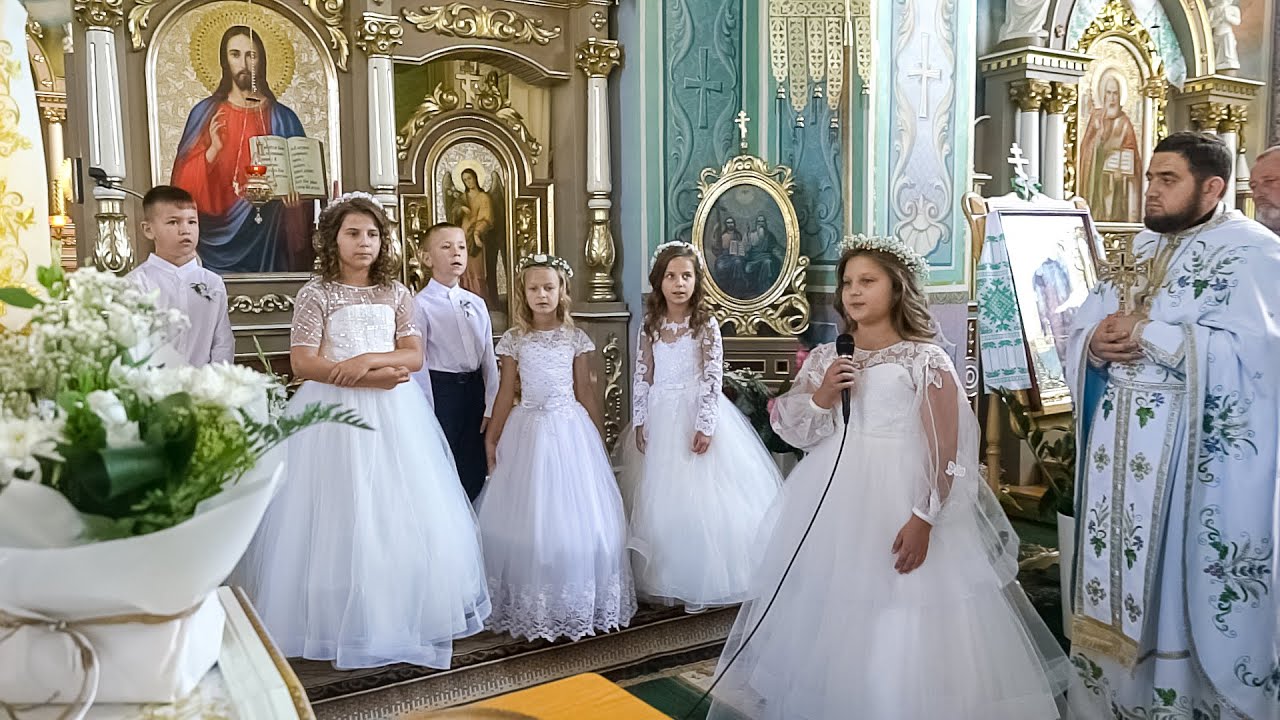 Перше Урочисте Причастя 23  08  2020 СМТ Микулинці