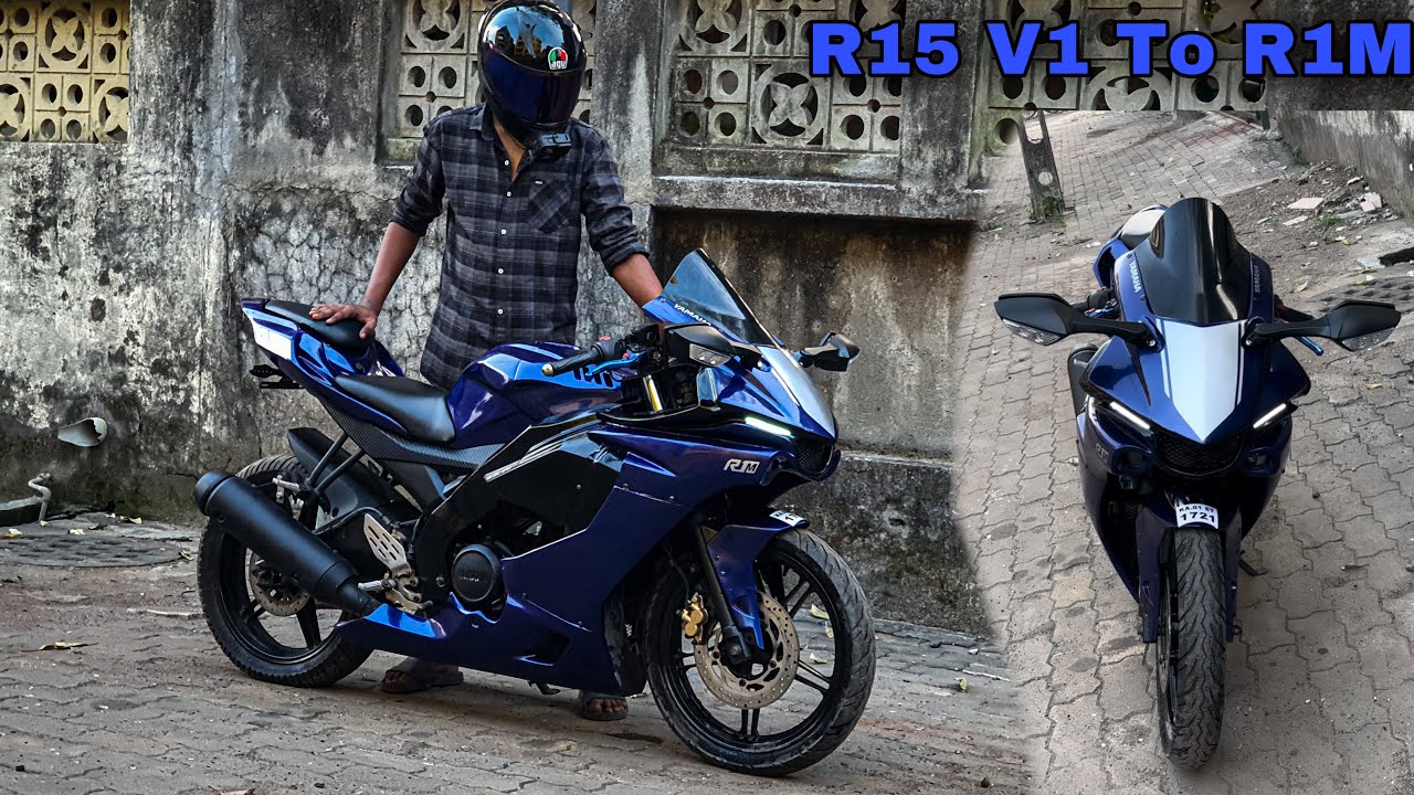 Yamaha R15 V1 2011 Converted Into R1M || Killer Look 🔥🔥