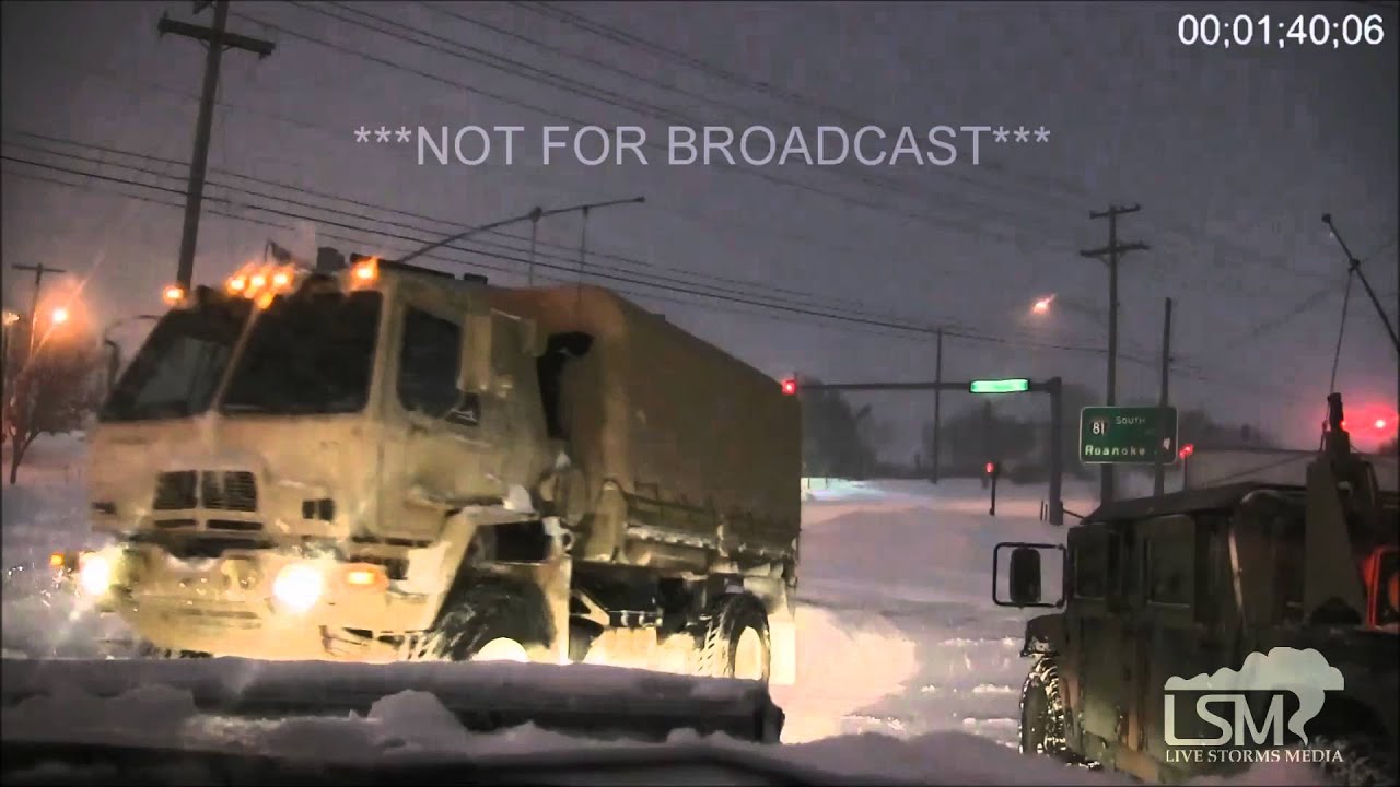 1-23-16 Winchester, VA National Guard Response