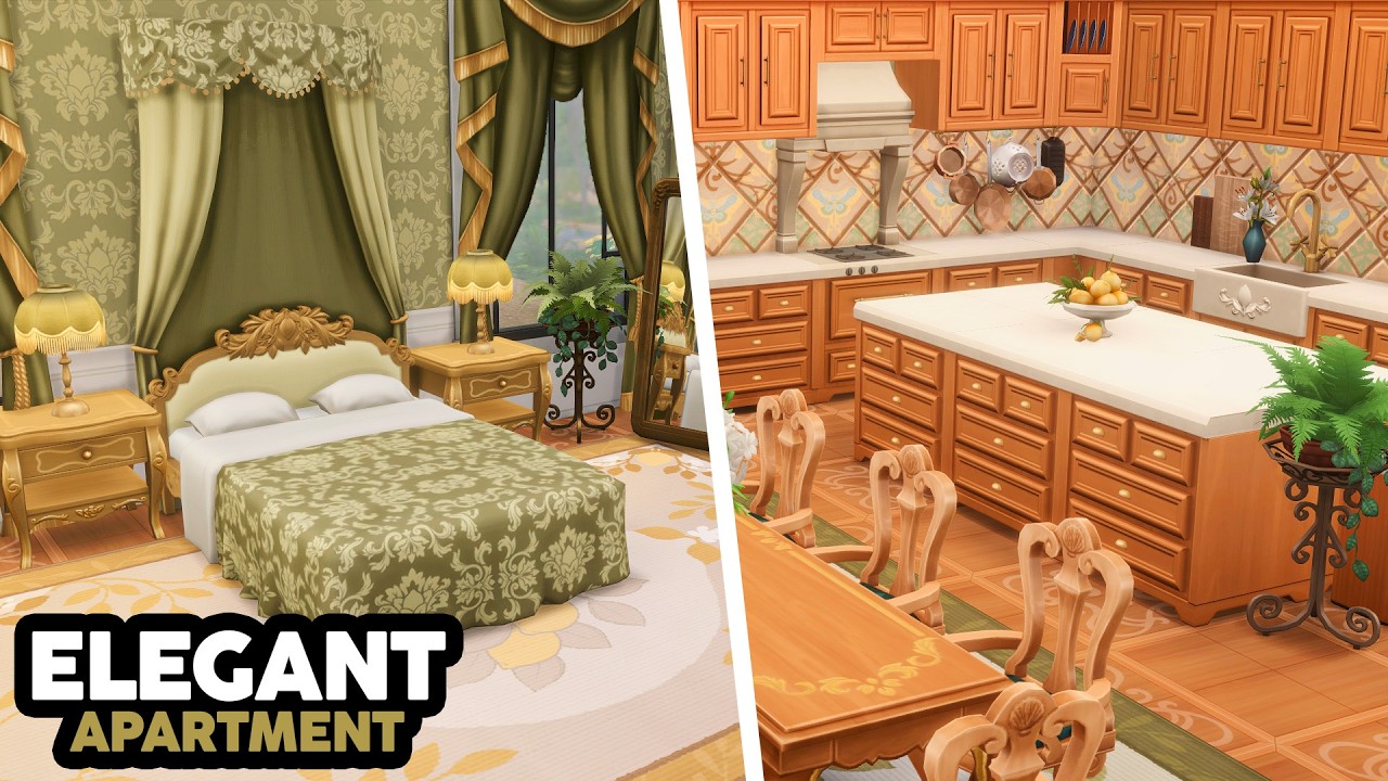 Элегантная квартира // The Sims 4: Быстрое строительство: Ремонт квартиры
