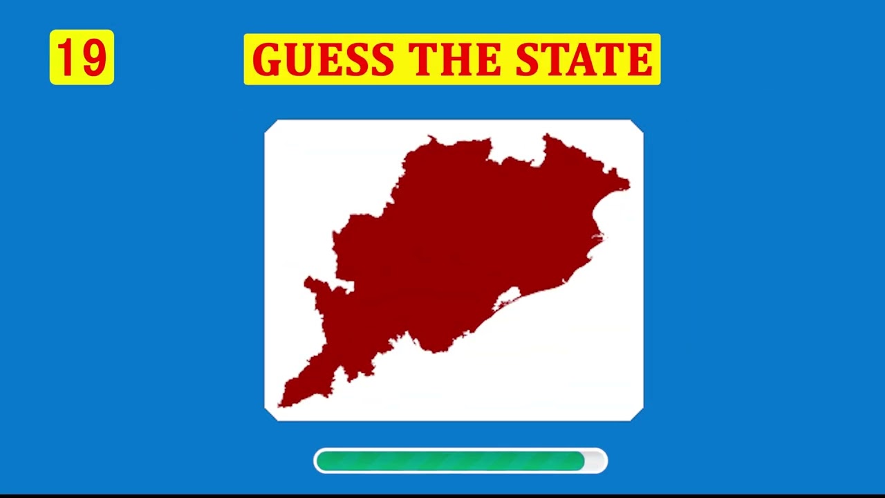 Guess The Indian States By Maps || Indian States Quiz