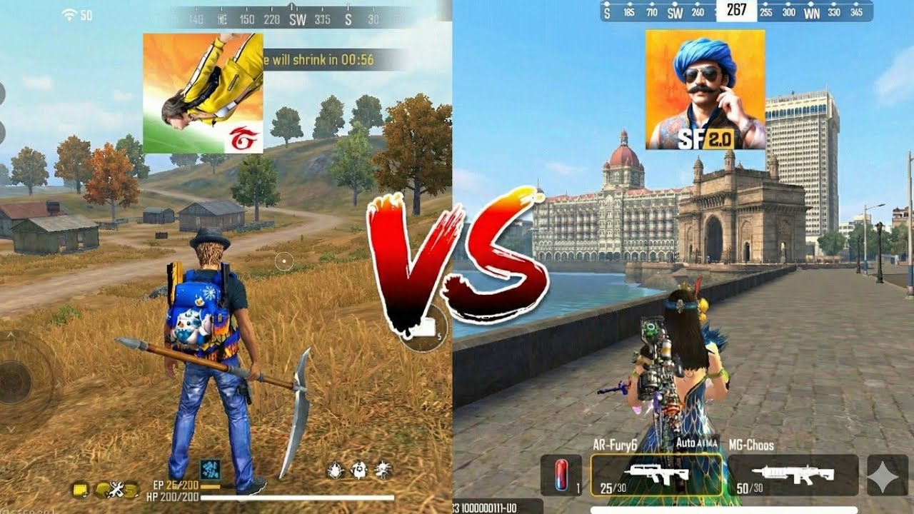Free Fire Vs Scarfall 2.0 Which Is Best Battle Royale Game | Scarfall 2.0 Vs Free Fire Comparision