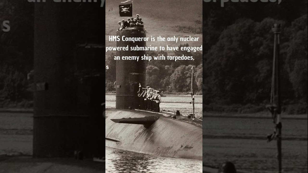 The submarine HMS Conqueror returning from the Falklands Islands #shorts #modernhistory