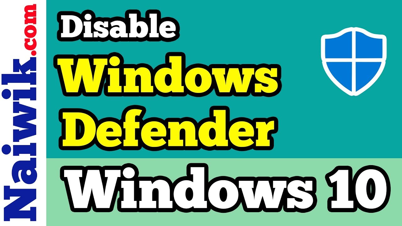 How to Disable or Enable Windows Defender Security Center in Windows 10