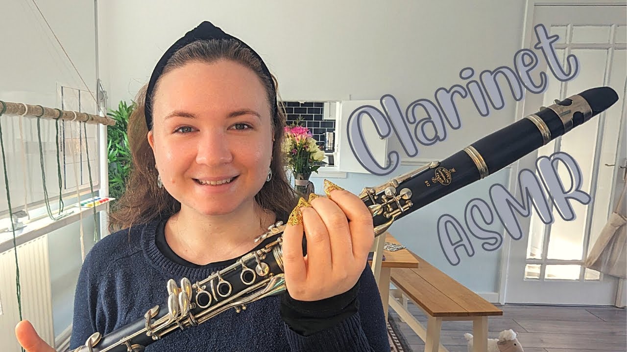 ASMR with a CLARINET ~ NO TALKING, Tapping, Grasping, Sticky Sounds