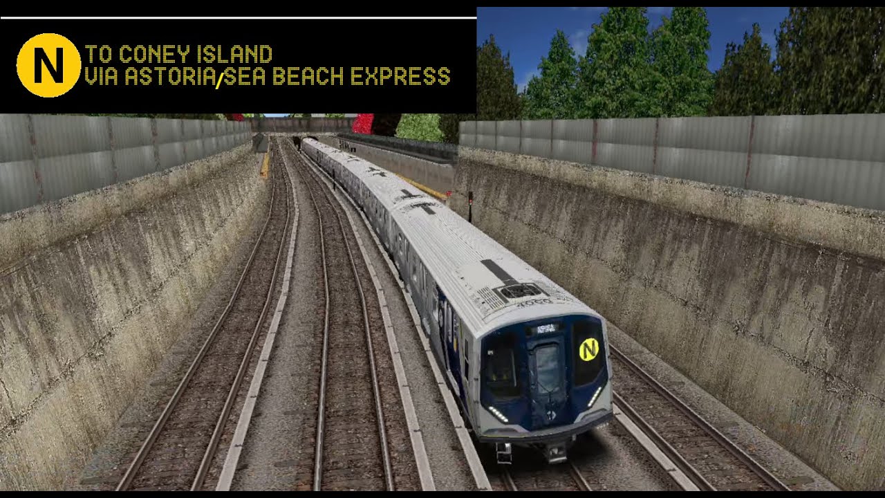 OpenBVE Special: The R211A N Train To Coney Island Via Astoria/Sea Beach Express