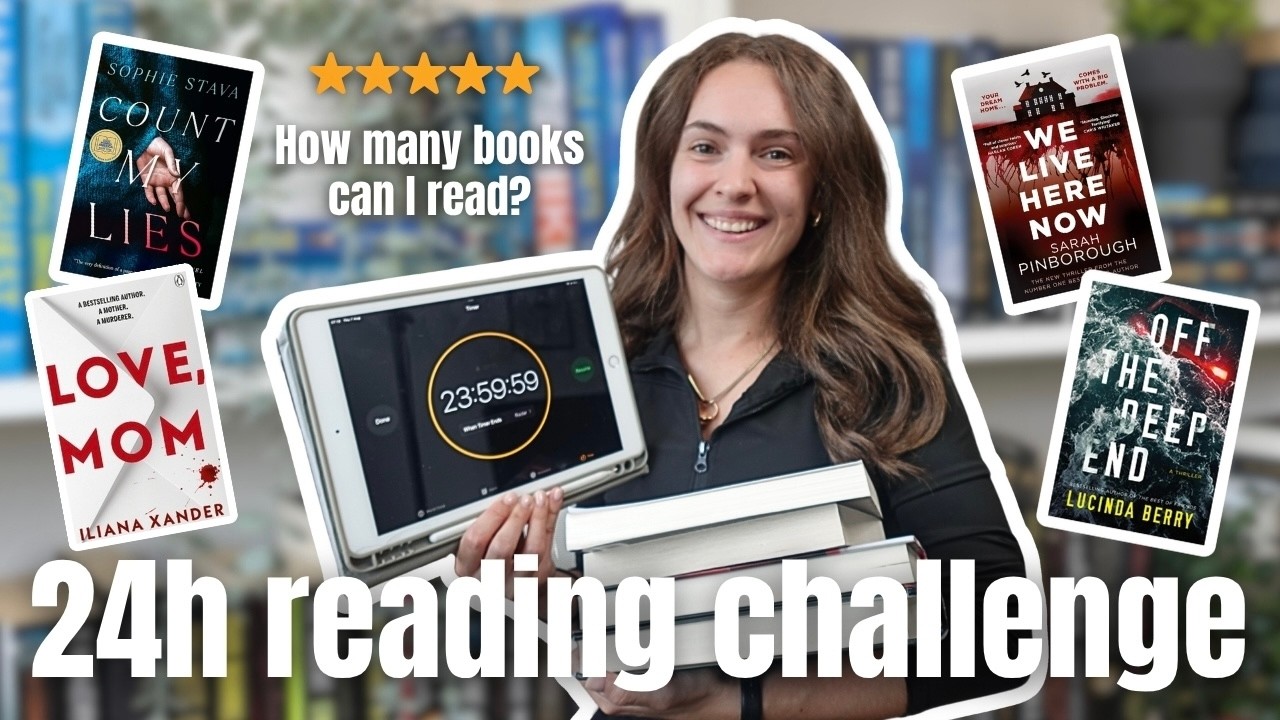 Reading thriller books for 24 hours!! 📖✨💀 *spoiler free* | booktube