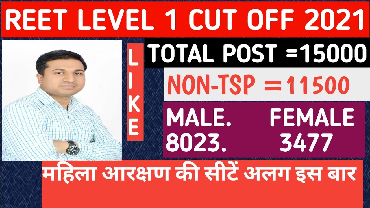 REET LEVEL 1 CUT OFF ANALYSIS 2021//Reet Cut Off 2021 Level1 // 3rd ग्रेड 32000 पदों पर विज्ञप्ति