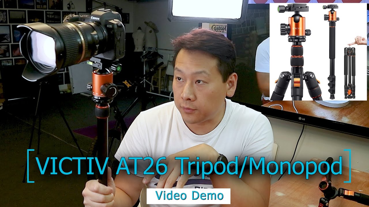 Victiv AT26 81inch Aluminum Portable Travel Tripod with Detachable Monopod review by Benson Chik