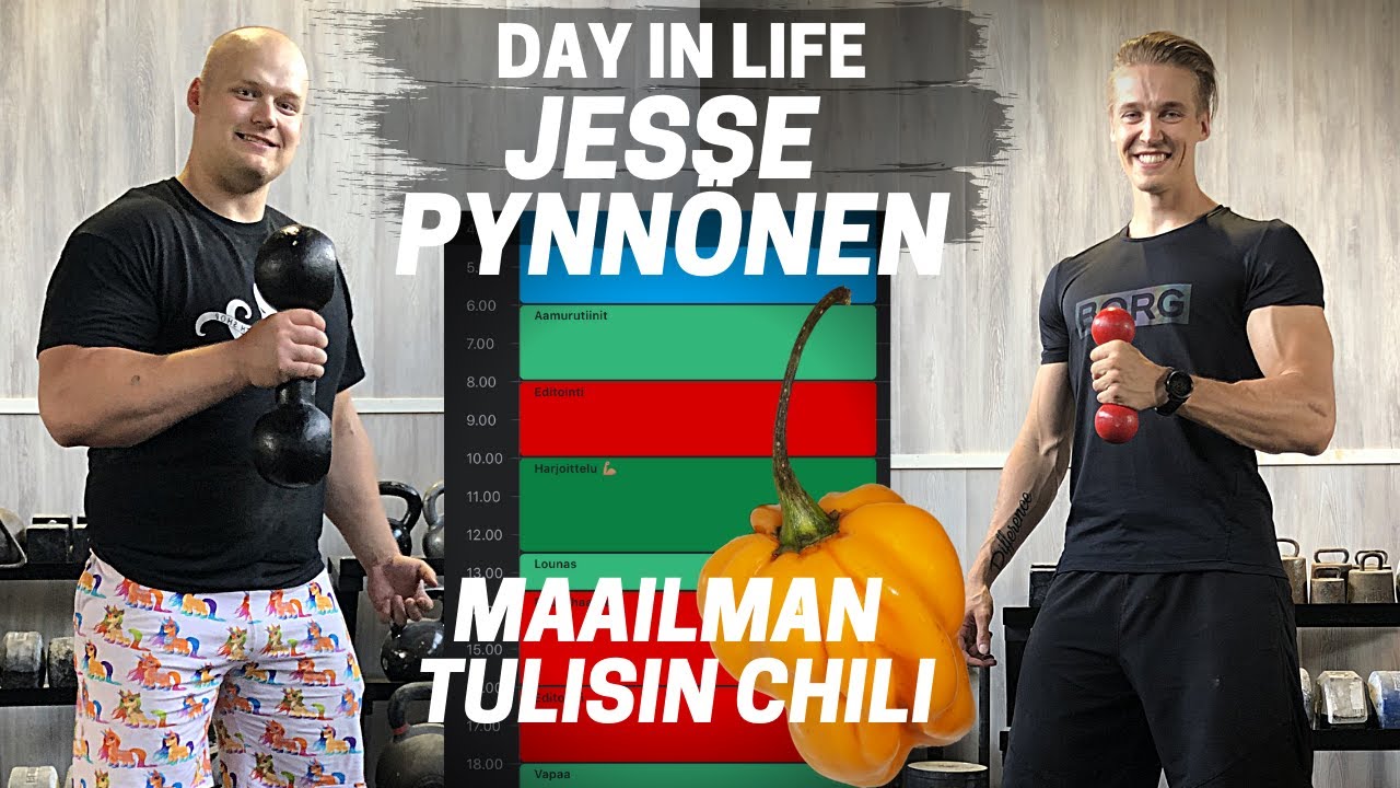 Elin vuorokauden kuten Jesse Pynnönen (+ MAAILMAN TULISIN CHILI​)