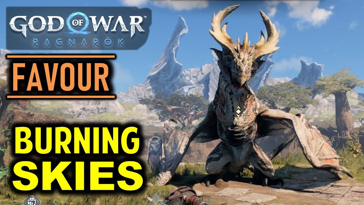 The Burning Skies: Find a way to the Dragon&rsquo;s Lair | God of War Ragnarok