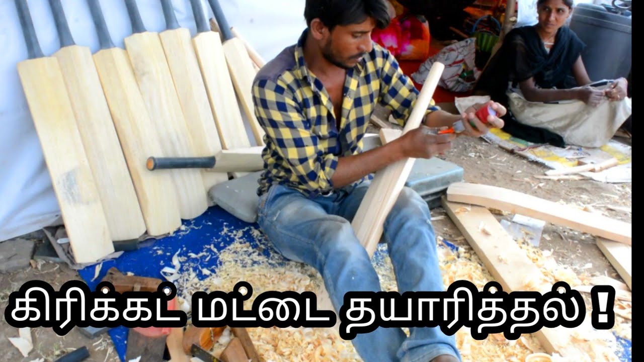 MAKING OF CRICKET BAT|| INDIAN CRICKET TEAM BAT|| MSD BAT | Tamil Tech Central