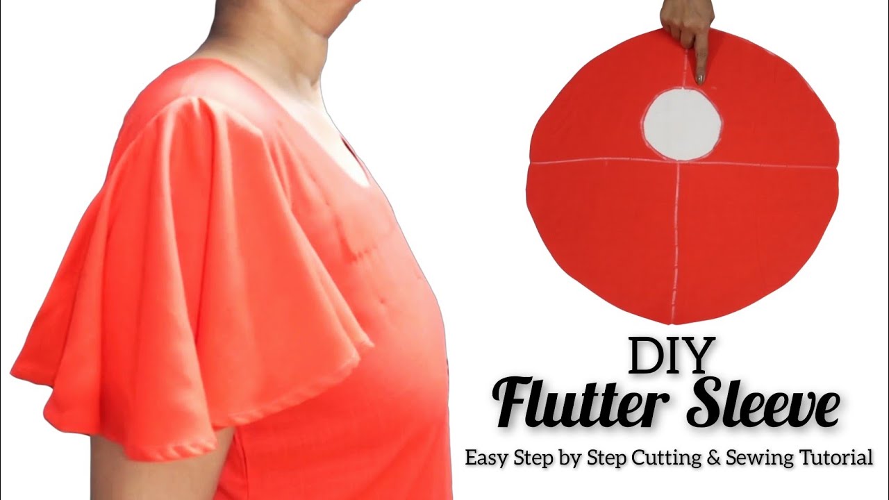 DIY Trendy Flutter Sleeves || Easy Step by Step Cutting & Sewing Tutorial || #stalkmycloset