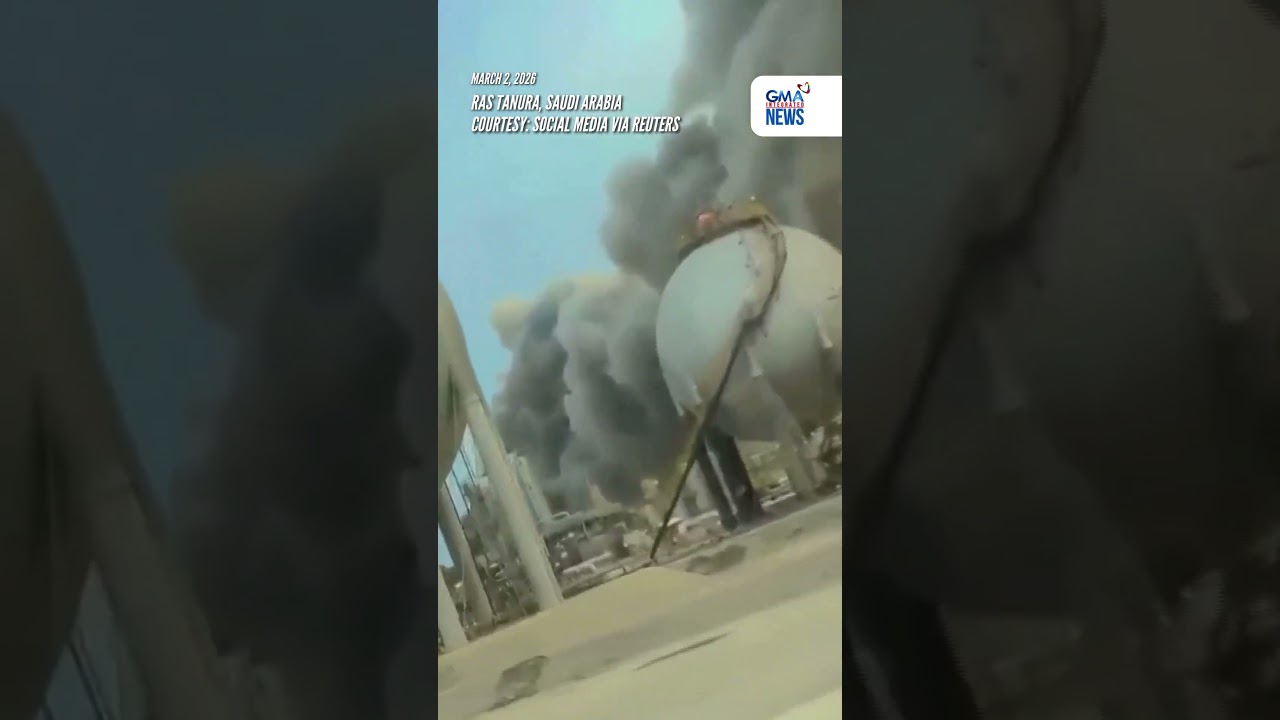 Aramco's Ras Tanura refinery struck by drone, fire reportedly under control | GMA Integrated News