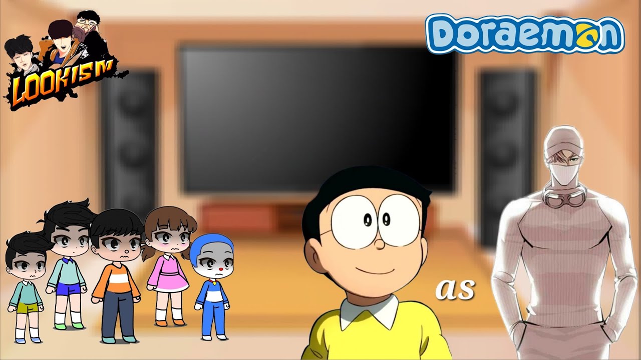 Lookism || Nobita's Friends react to future of nobita as James Lee || Part 2 || gacha react