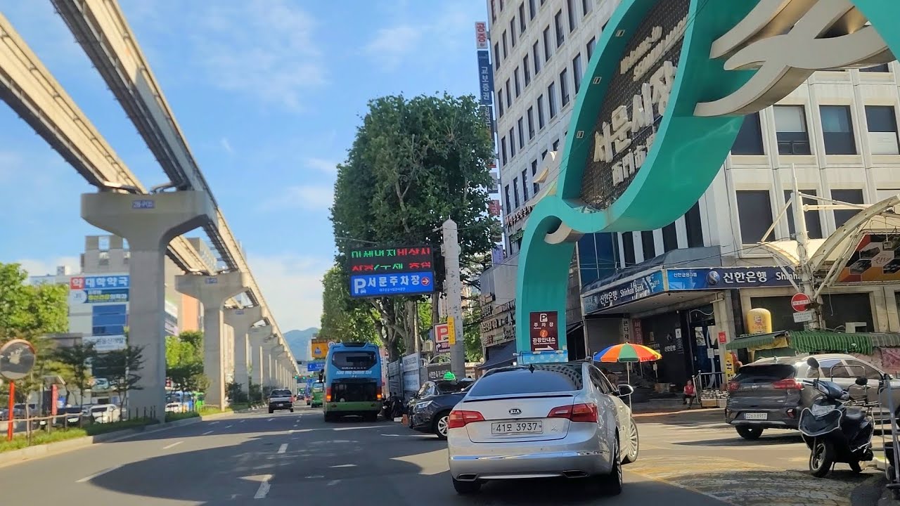 [4K Korea] Dongseong-ro, Daegu, Seomun Market Drive Video | 대구광역시 동성로, 서문시장 드라이브 영상