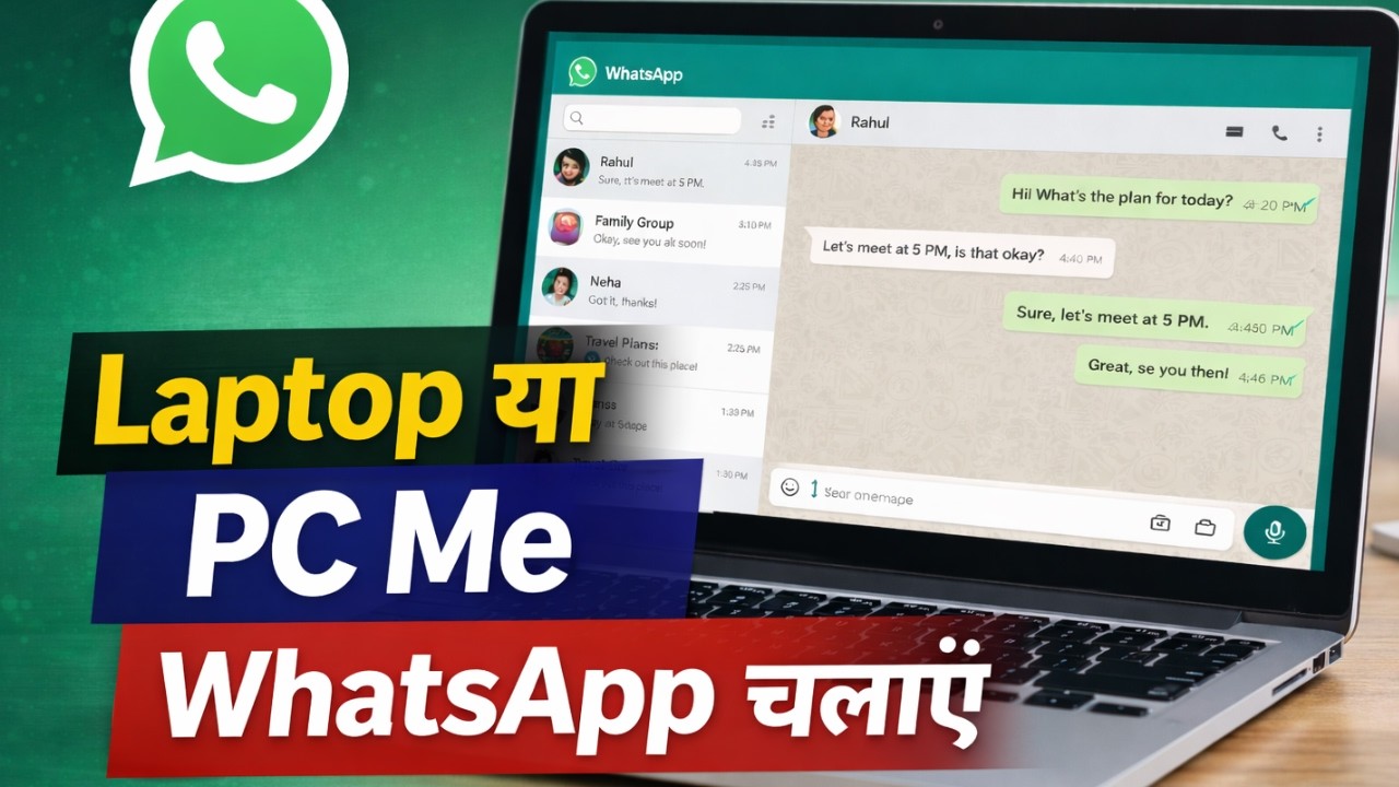 Laptop / PC Me WhatsApp Kaise Chalaye | WhatsApp Web Full Guide 2026