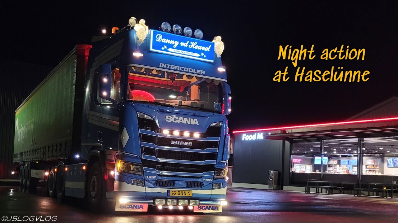 Truckspotting B213 Haselünne Trucklights, -sounds (Lüken, Danny vd.Heuvel, Jan C. Swijnenburg, etc.)