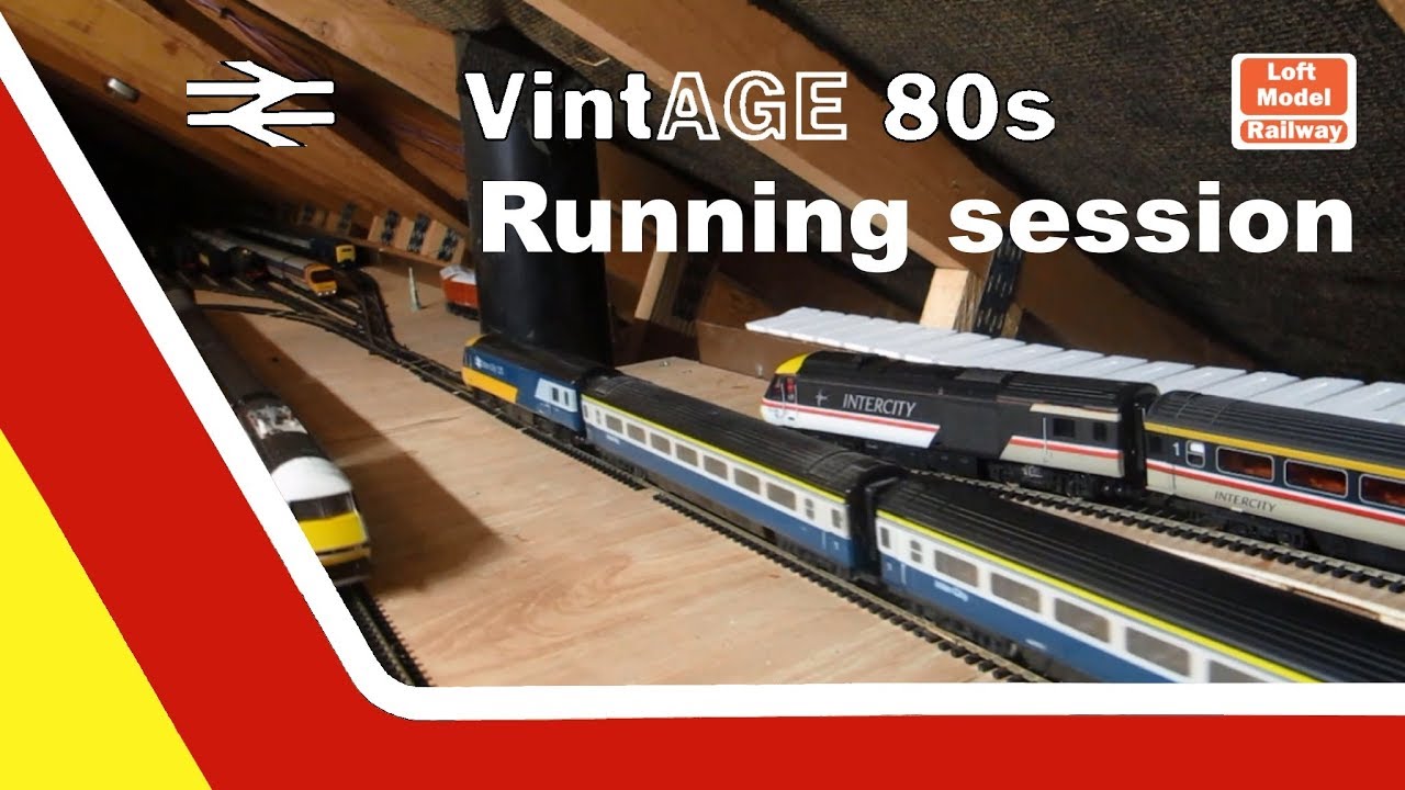 Loft Model Railway Layout test running session