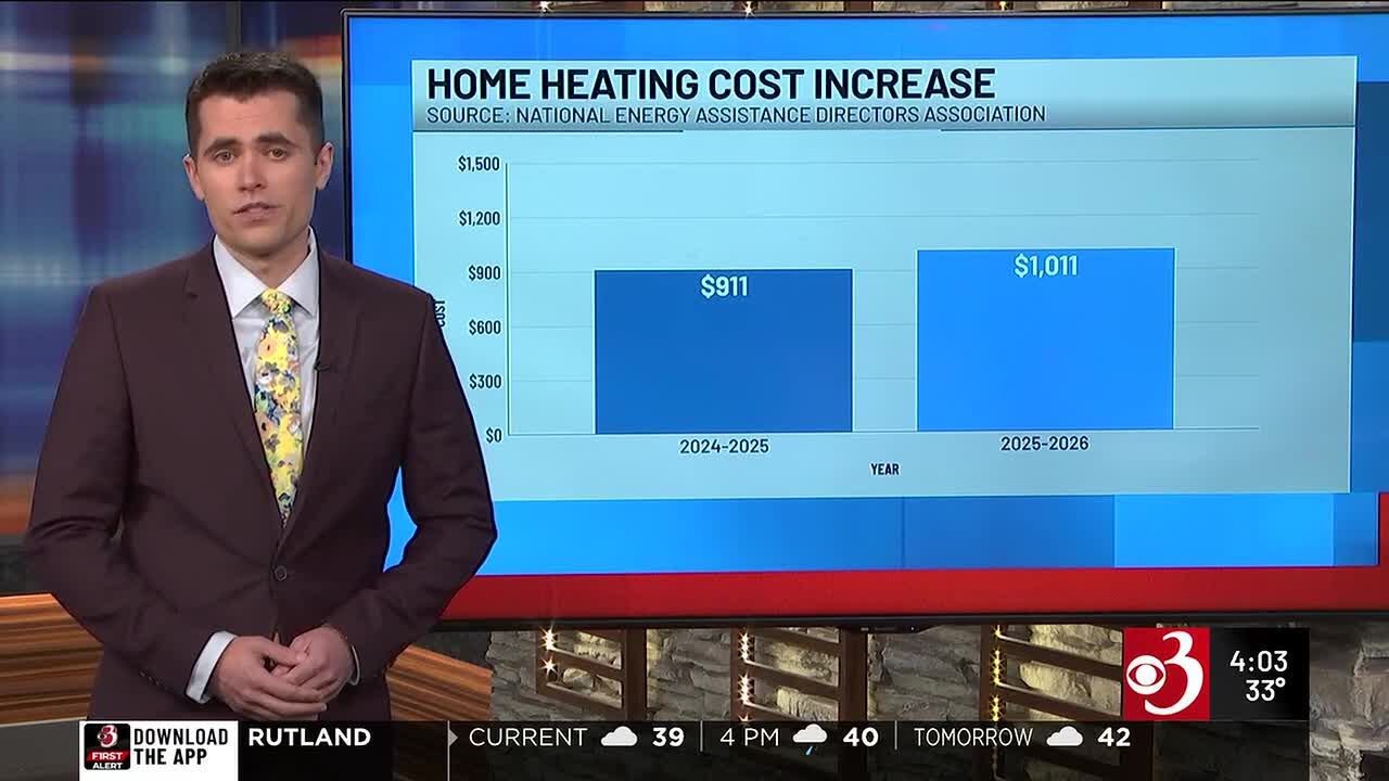 Home heating costs up 11% nationwide, but Vt. rates relatively stable