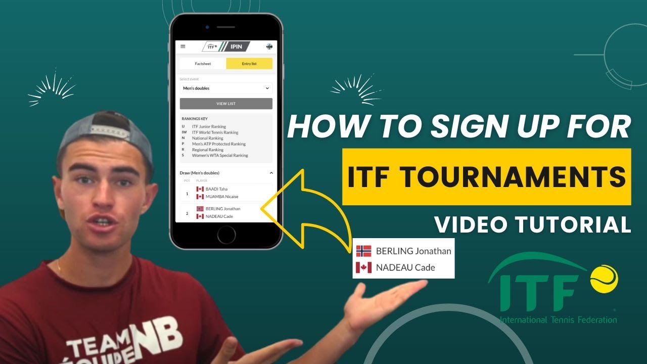 How To Sign Up For ITF Tennis Tournaments: Guide & Tutorial For New Tennis Pros