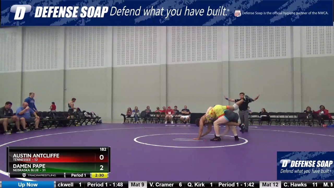 Mat 18 182 Austin Antcliffe Tennessee Vs Damen Pape Nebraska Blue