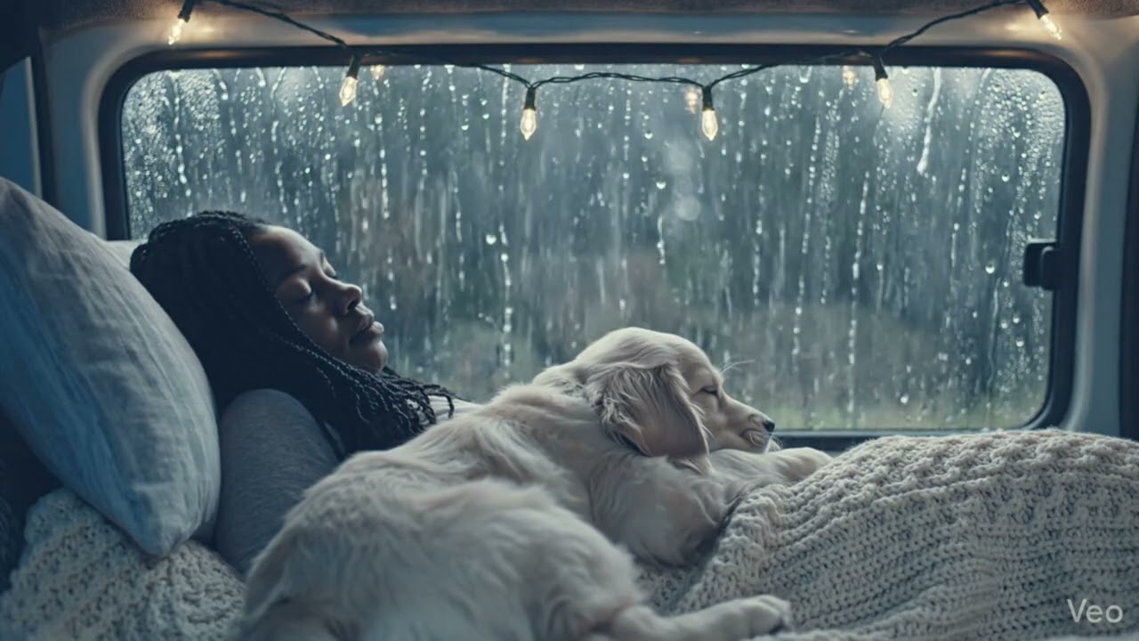 Trouble Sleeping I Rain ASMR in a Cozy Van