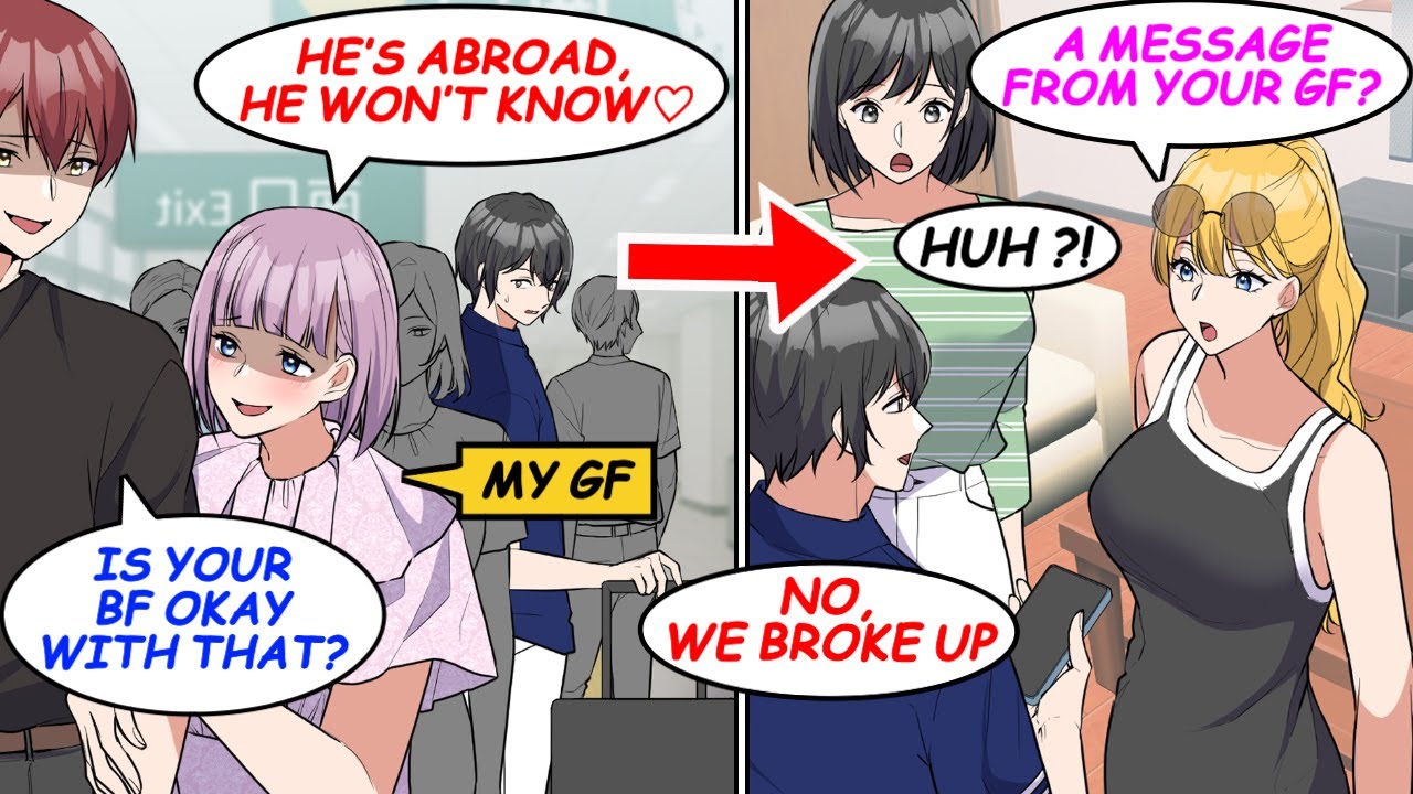 My gf cheated while I was abroad… After we broke up, two gorgeous foreign girls got excited!?[Manga]