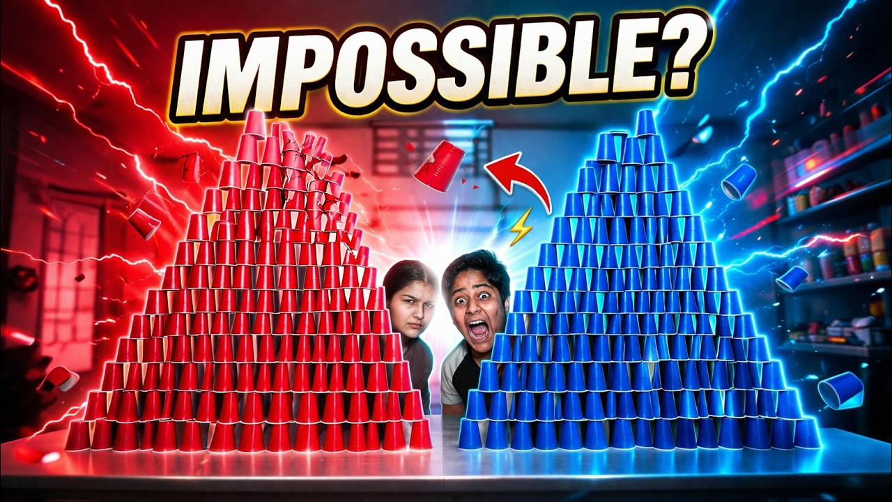 Bhai Yeh Kya Tha? 😱 Impossible Cup Challenge (Shocking Ending!)