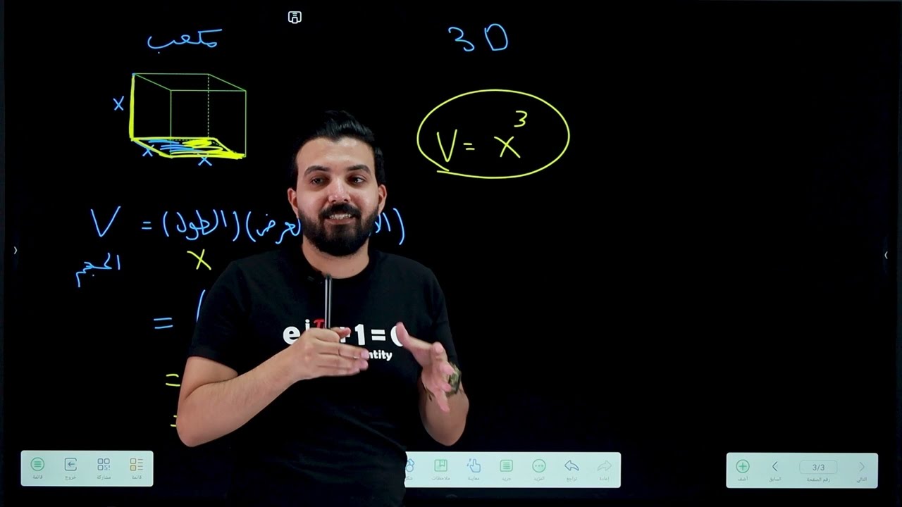 ابدي بشكل صحيح /اساسيات رياضيات السادس علمي /محاضره 7(الاشكال الهندسيه)