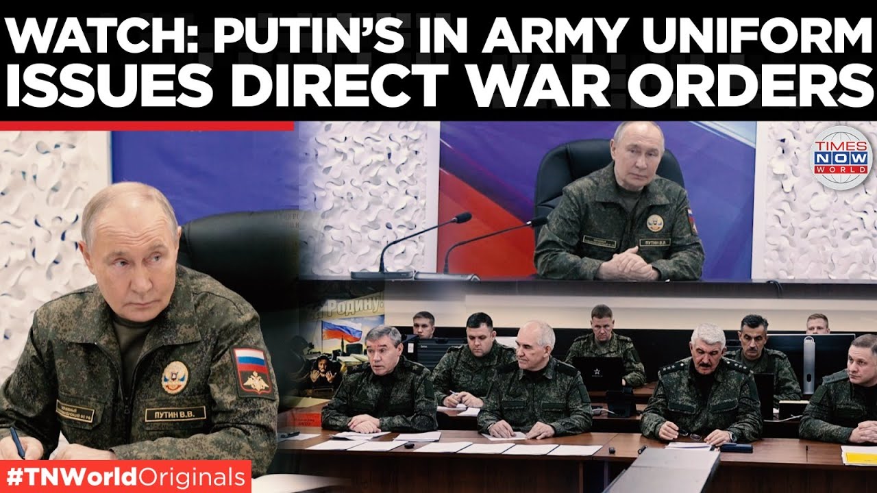 PUTIN IN COMBAT  GEAR Leads Ukraine War Briefing Surrounded by Generals | Times Now World