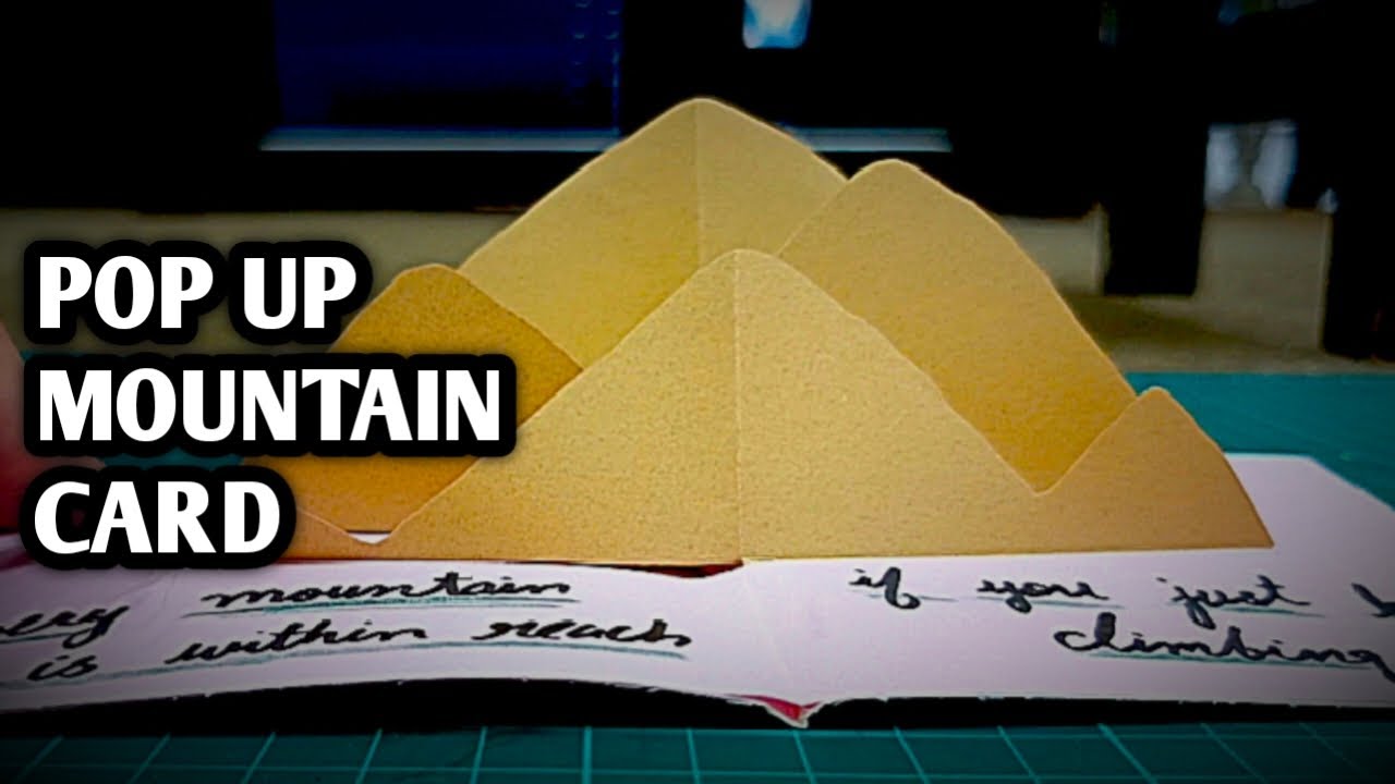 Pop Up Mountain Card tutorial #scrapbooking  #popup #somiclive