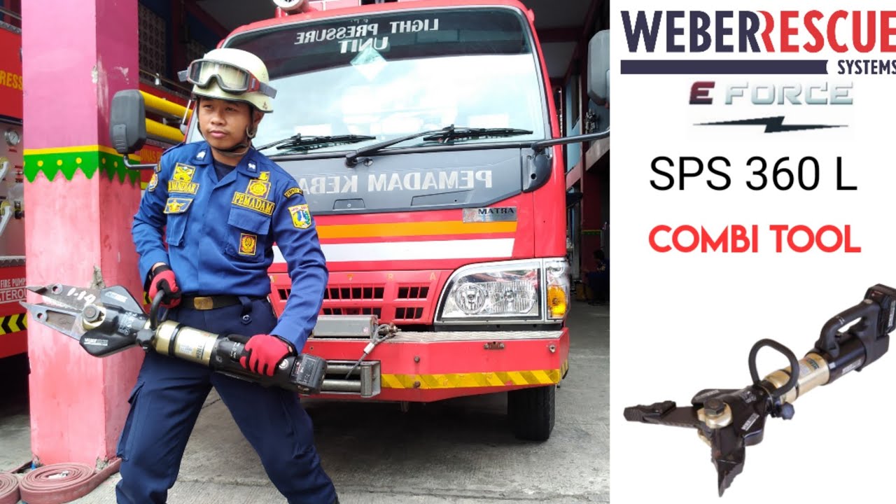 Rescue Combi Tool Weber E Force SPS360 Pemadam Kebakaran Jakarta Brandweer Batavia