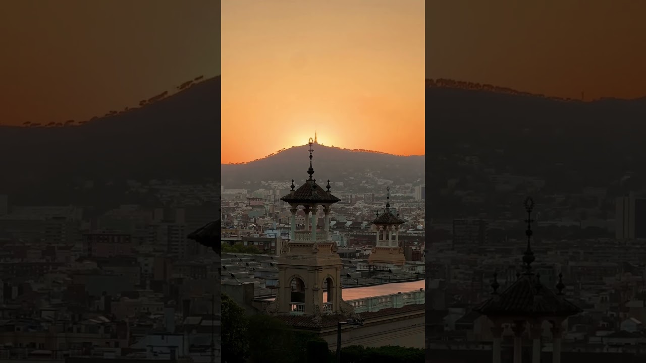Sunset in Barcelona 🇪🇸 #barcelona #spain #espa&ntilde;a #travel #europe