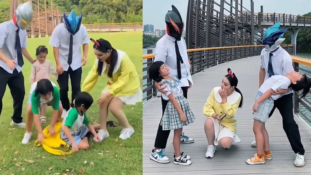 Real Ultraman 2023 奧特曼兄弟的精彩戰鬥系列  迪迦，小黃鴨和托雷基亞的舞蹈  dance Zero Ginga Tiktok tik tok Z  01696