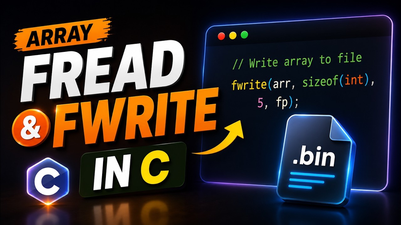 Работа с файлами в C | Объяснение функций fread и fwrite на примере массивов (двоичные файлы)