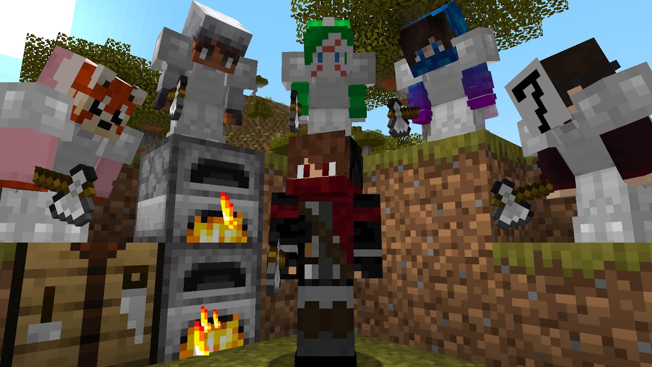 Minecraft Speedrunner VS 5 Hunters
