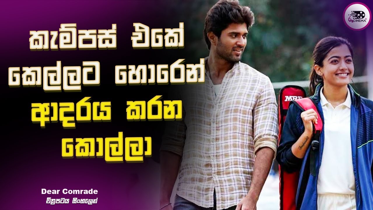 කැම්පස් එකේ කෙල්ලට හොරෙන් ආදරය කරන කොල්ලා | Dear Comrade | Explanation in Sinhala | Movie Review