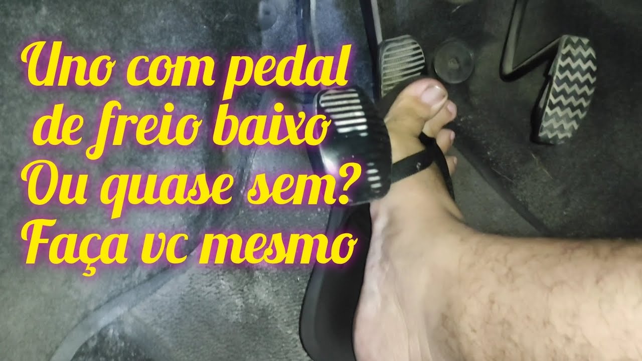 Como trocar cilindro mestre, Uno Mille com pedal de freio baixo ou sem freio, passo a passo.