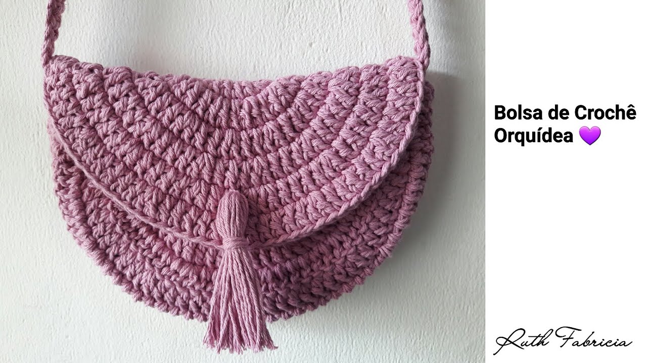 Bolsa de Crochê Orquídea Fácil - Ruth Fabricia