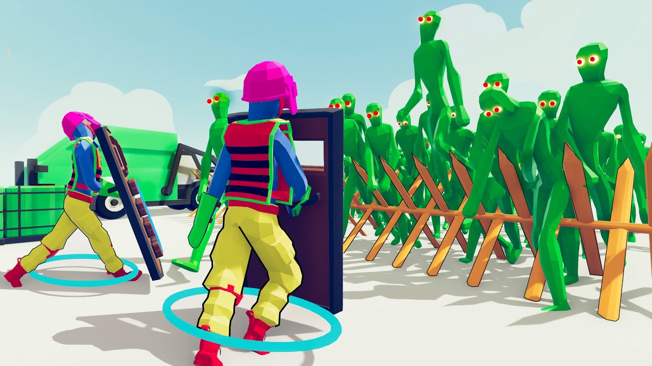 Zombie 100 Units vs Army Soldier - Totally Accurate Battle Simulator TABS