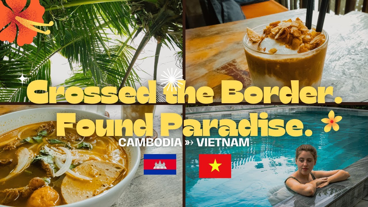 Crossing the Cambodia-Vietnam Border on Foot | Phu Quoc Vlog Begins!