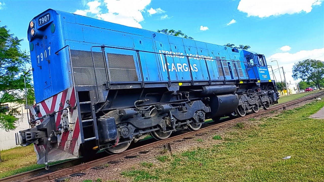 CORTO LA FORMACIÓN Ferrocarril G Urquiza LOCOMOTORA 7907 Trenes Argentinos 14-6-2026