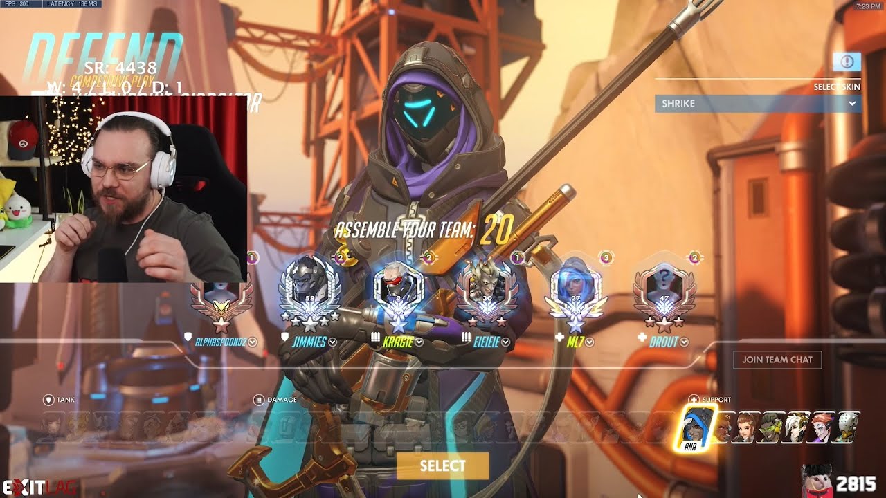 #27! 18k Heal! ml7 + Kragie! Ana Gameplay Overwatch Season 33 Top 500
