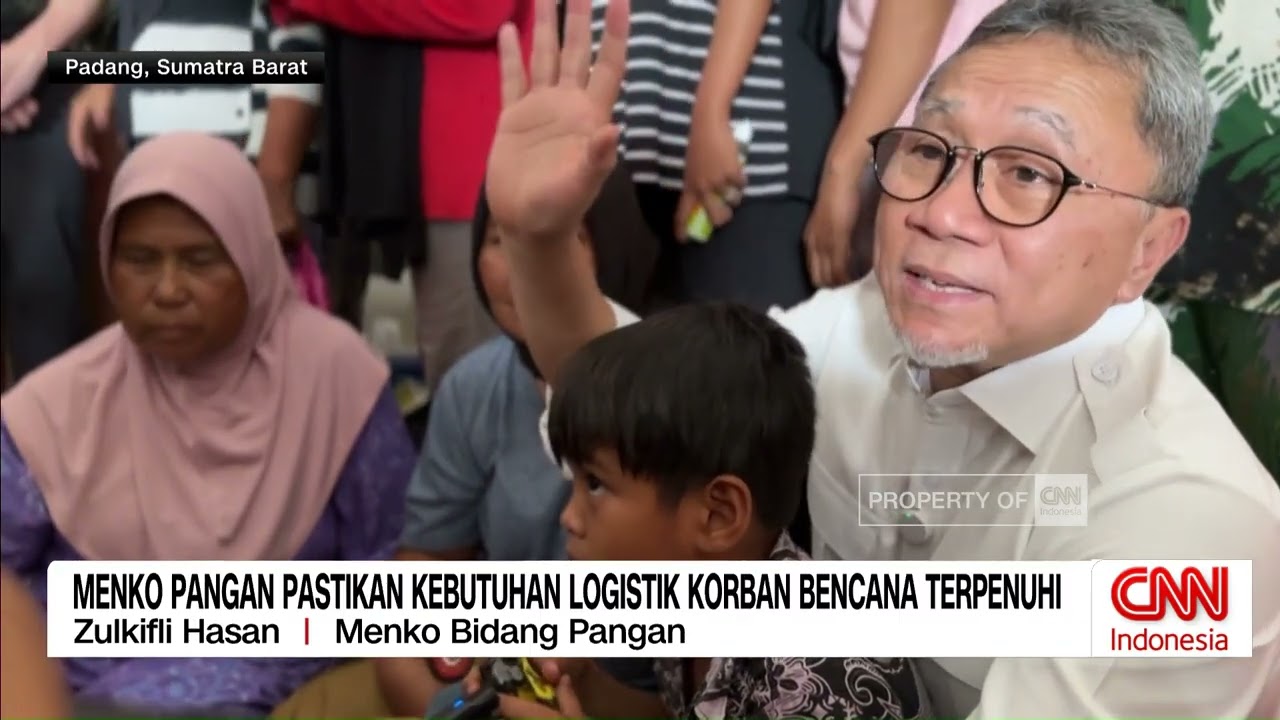 Menko Pangan Pastikan Kebutuhan Logistik Korban Bencana Terpenuhi