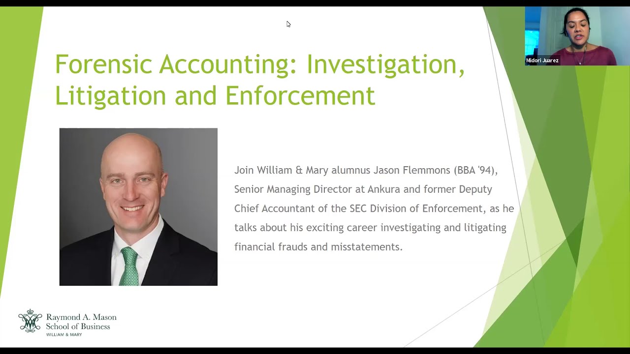 MAcc Webinar Fall Series   Forensic Accounting