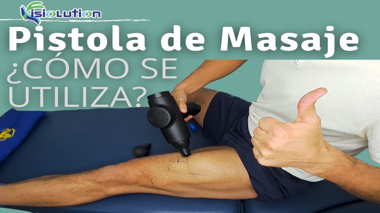 PISTOLA de MASAJE o MASSAGE GUN - TUTORIAL MASAJE MUSCULAR Fisioterapia | Fisiolution