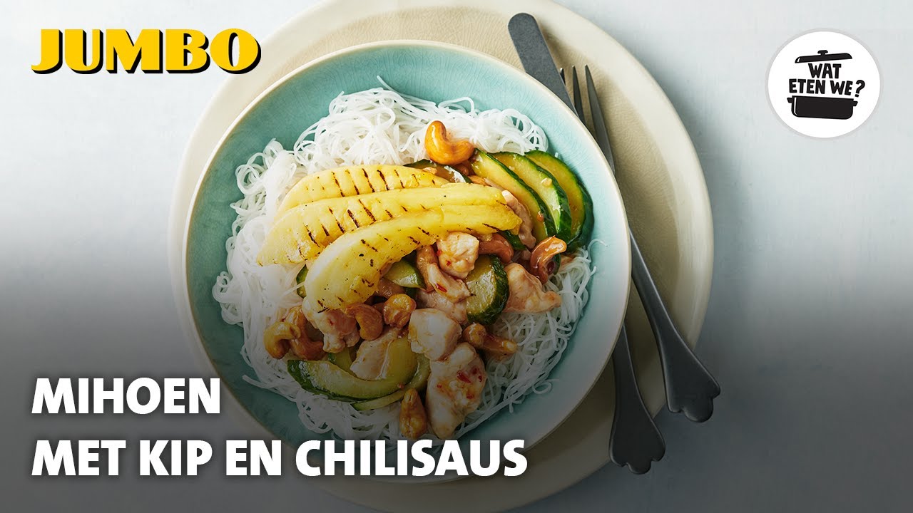 Wat eten we? Mihoen met kip en chilisaus